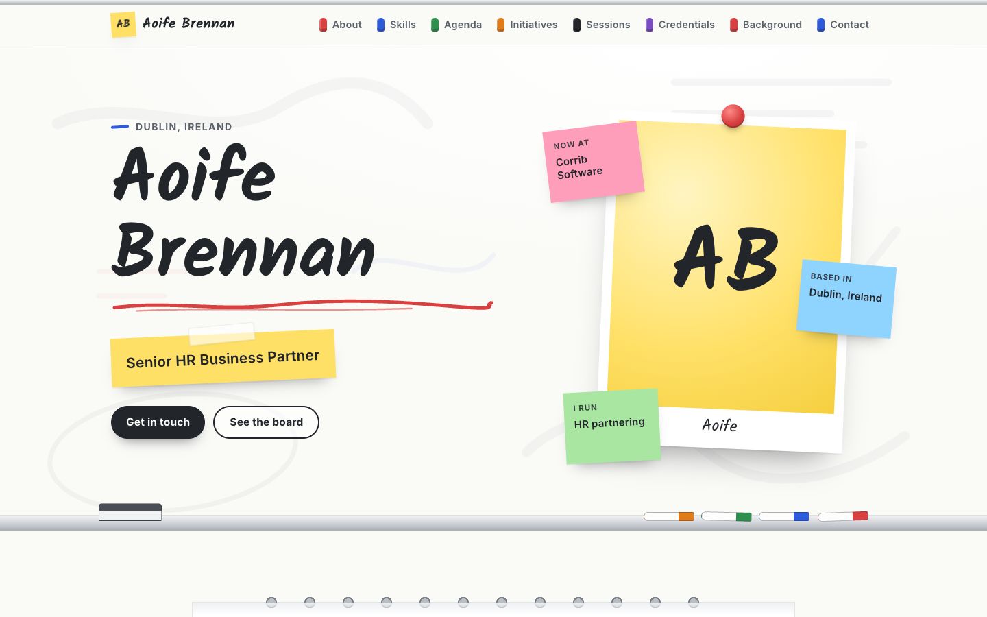 Preview of the Workshop portfolio website template